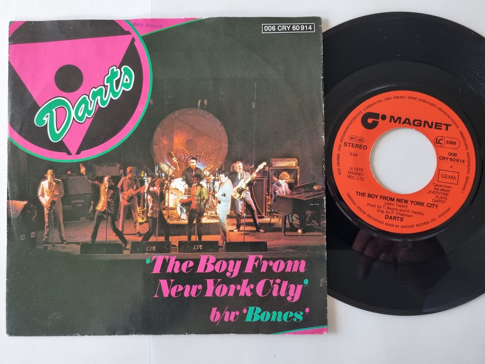Darts - The Boy From New York City 7'' Vinyl Germany