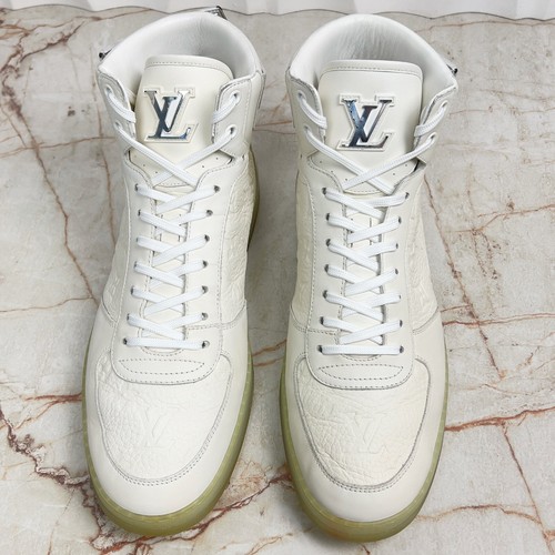 Zapatillas Louis Vuitton Rivoli LV Monogra Cuero Blanco 9.5 LV 10.5 US 43.5 EUR - Imagen 3 de 13