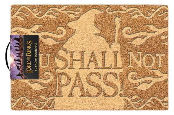 FußMatte Der Herr Der Ringe You Shall Not MarkenfußMatte Kokosfaser 60X40 Cm-image