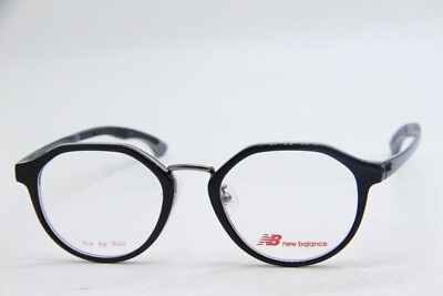 NEW NEW BALANCE NB 4114-3 BLACK BLUE GREY AUTHENTIC EYEGLASSES 52-20