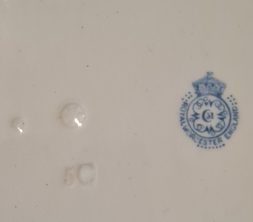 Antique Royal Worcester 1911 Coronation Plate King George Queen Mary Royal - Picture 4 of 5