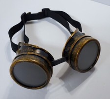 Cool Steampunk GOGGLES Gothic Victorian Punk Glass Lenses Plastic Body Halloween