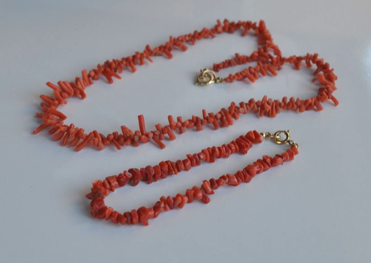 Ebay coral necklace outlet