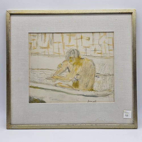 Pierre Bonnard (French 1867-1947) Woman Seated In Her Bath - Arte Lithograph