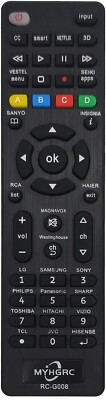 MYHGRC Universal-Fernbedienung für LG/Samsung/Sony/Toshiba/Sharp/Hitachi/TCL/San