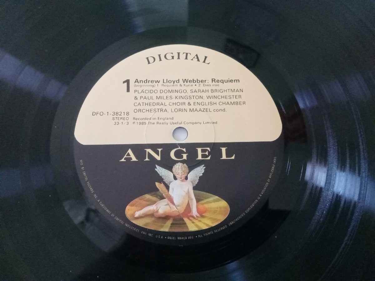 米LP Andrew Lloyd Webber, Placido D Andrew Lloyd Webber Requiem DFO38218 ANGEL /00400 Andrew Lloyd Webber Requiem 1985 Angel DFO 38218 Classical