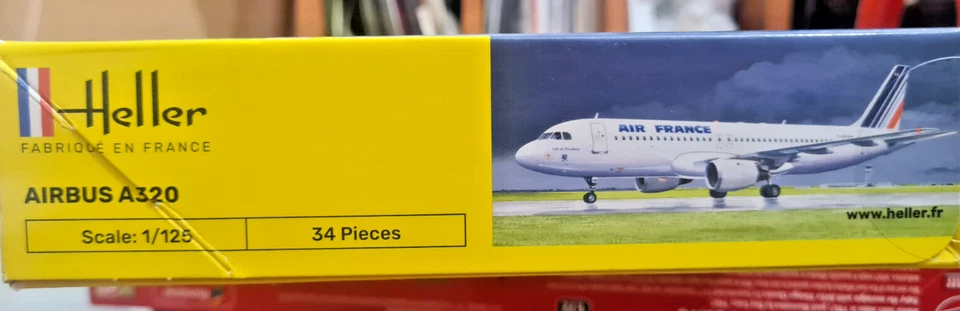 Airbus A320 Air France 5 Livree - Heller Kit 1:125 80488 Nuovo - Immagine 2 di 4