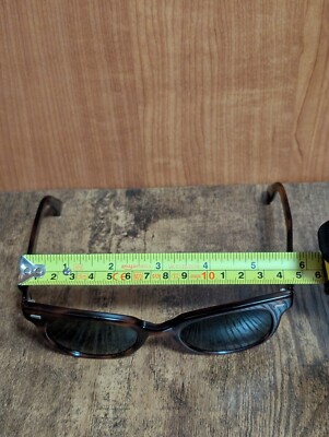 VINTAGE RAY BAN B&L METEOR BROWN ACETATE SUNGLASSES MADE IN