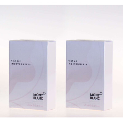 Montblanc Femme Individuelle - EDT Eau de Toilette 75ml - 2x