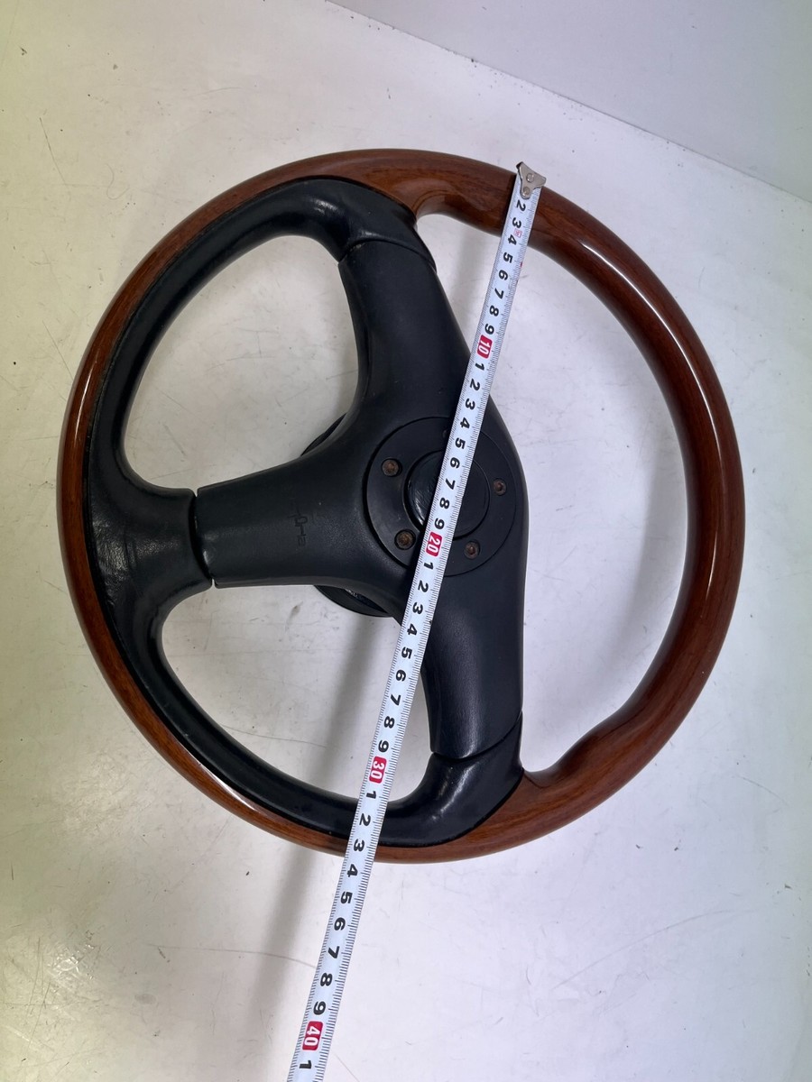 JDM VICTORIA MADE IN ITALY WOOD LEATHER STEERING WHEEL OEM VERY
