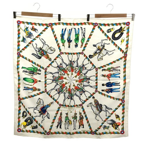 Hermes Vintage Rare scarf Carre 90L'ARMEE IMPERIALE RUSSE Silk from japan - Picture 16 of 24