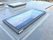 Mardome Rooflight Glass Sky Light Flat Roof Lantern Window Grey Frame Skylight