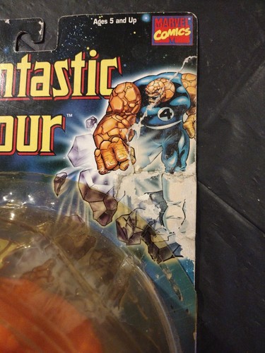 The Thing Marvel Comics Fantastic Four 1996 Toy Biz d5 Damaged Packaging - Picture 2 of 7