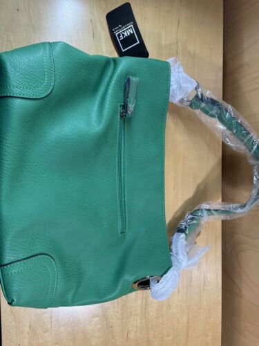 MKF Collection By Mia K Tote bag Green Leather NWT
