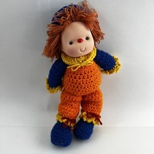 Amigurumi Crochet Doll Clown Handcrafted Unique