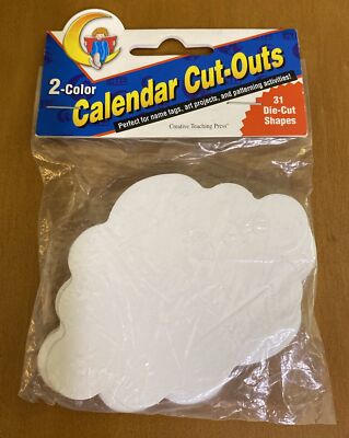 Creative Teaching Press Gray and White Cloud Cut-Outs 36 Count CTP 4807