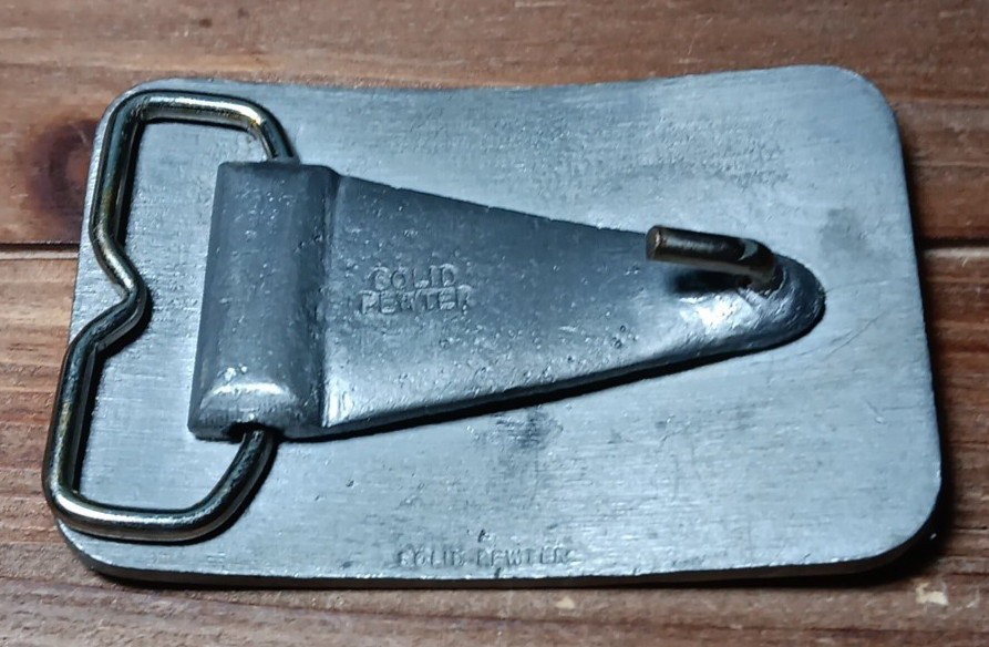 Vintage Solid Pewter Space Shuttle Aerospace Rect… - image 4