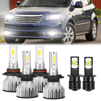 For Subaru Tribeca 08-2014 Combo LED Headlight High/Low Beam + Fog Light Kit