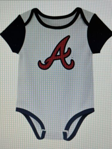 Atlanta Braves MLB Infant Boys 3- Pk. Bodysuit Set - NWT - Picture 2 of 11
