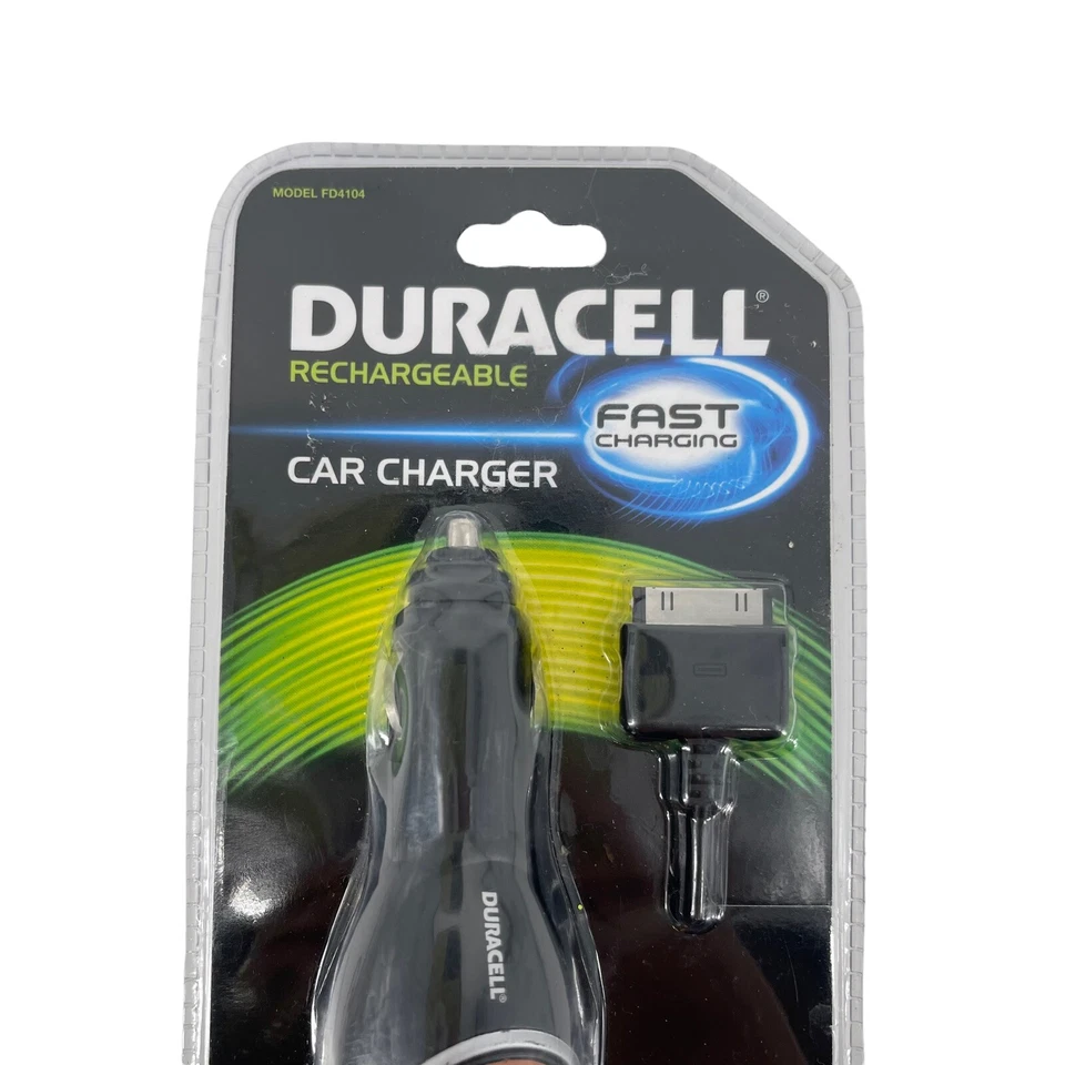 Duracell Fast Charging Car Charger iPhone 4 4s 3GS 3G iPad 2 Touch iPod 30 Pin - Image 3 of 4