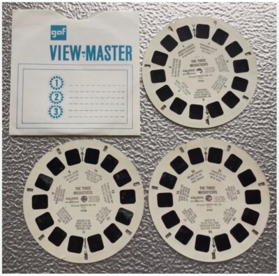 DIE DREI MUSKETIERE,SELTENE VIEWMASTER ROLLEN.978 A,B,C.TOP ZUSTAND