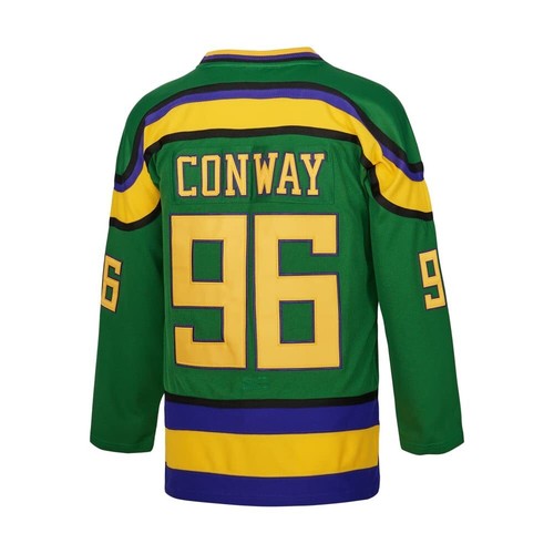 Camiseta deportiva D-5 Youth Mighty Ducks #96 Conway #99 Banks Jersey, película hockey sobre hielo Je - Imagen 3 de 3