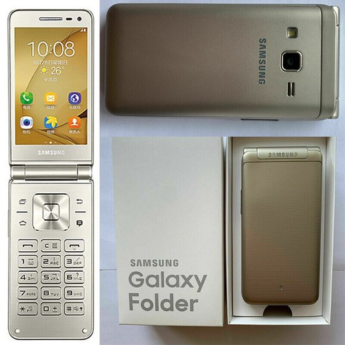 Samsung Galaxy Folder G1600 Dual SIM LTE Flip Unlocked SmartPhone- New Sealed - Picture 1 of 12