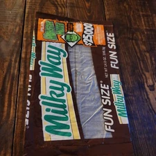 Vtg 90s Milky Way Candy Bar WRAPPER Bag FUN SIZE Monster Match Universal  #2
