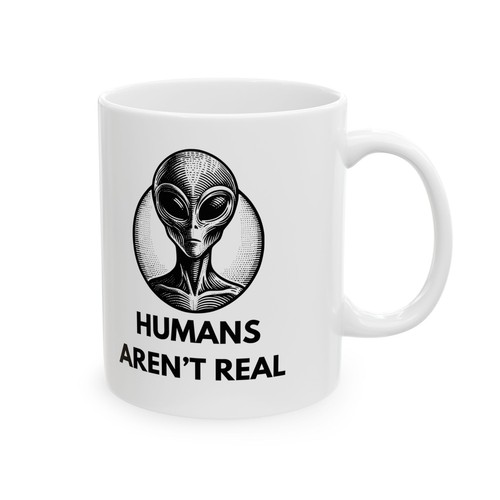 Lustige Alien Keramiktasse, einzigartiges Geschenk für Kaffeeliebhaber, schrullige Teetasse, seltsam - Bild 6 von 11