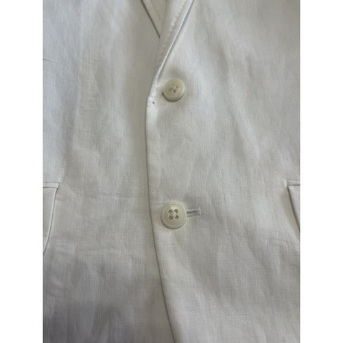 INC Concepts White Linen Blend Men Blazer Small 2B Front Lined - Picture 17 of 21