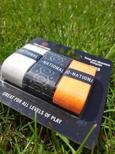 Sovraimpugnature per racchetta Pro-National goffratura-3 pezzi nero-arancione-bianco