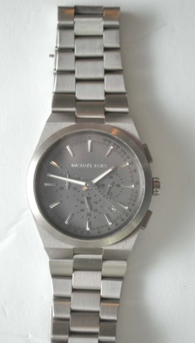 Michael Kors MK8337 Channing Chronograph Gray Dial SS Men's 43mm Watch - 第 1/3 張圖片