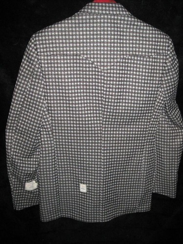 VTG 60 70S MENS NEW 39 PRESTIGE WEST WESTERN DISCO SUIT POLYESTER BLAZER JACKET - Picture 3 of 5