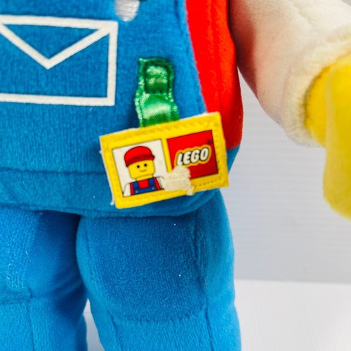LEGO Minifigure Blue Overalls Plush Character Figure Stuffed Toy 32cm Very Old - Picture 2 of 7