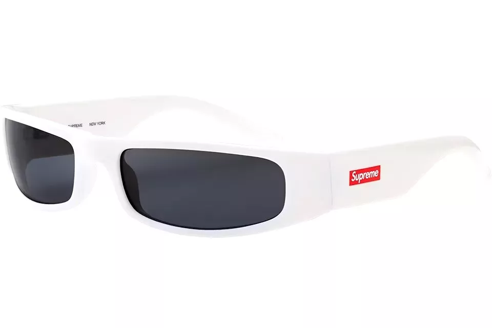 Lunettes de soleil neuves authentiques Supreme New York SS18 Astro BLANCHES — extrêmement rares