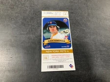 METS~2012 TICKET STUB 4/11/12 VS NATIONALS~COVER: DAVE KINGMAN