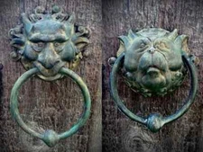 LABYRINTH Inspired Door Knocker set HAND MADE Patina