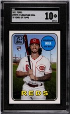 2021 Topps #70YT-19 Jonathan India	70 Years of Topps SGC 10 GEM MINT RC Reds