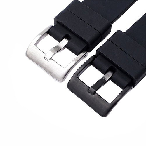 Herren Zweiteilig Wasserdicht Sport Silikon Gummi Uhrenarmband Band Taucher 20 22mm - Bild 9 von 36