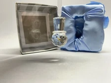 Department 56 Crystallines Snowman Head Ornament 2003 Etched Glass