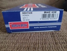 Brake Hose, BORG & BECK BBH7438 For Accord Genuine Top Quality, Rear RIGHT