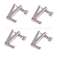 Set of 4pcs 3/4 4/4 Violin String Fine Adjuster Tuners Silver
