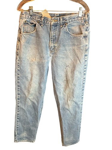 Jeans Carhartt Relaxed Fit gamba dritta blu uomo 34x30 leggere macchie - Foto 2 di 7