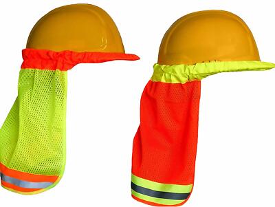 hard hat visor with neck shade