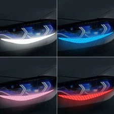 Car Exterior Reflective Strip Eyebrow Sticker Decal Warning Trim Car Accessories