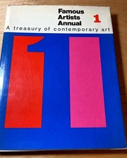 FAMOUS ARTISTS ANNUAL NO 1 1969-1ST HB/J- TREASURY-CONTEMPORARY/COMMERCIAL ART 