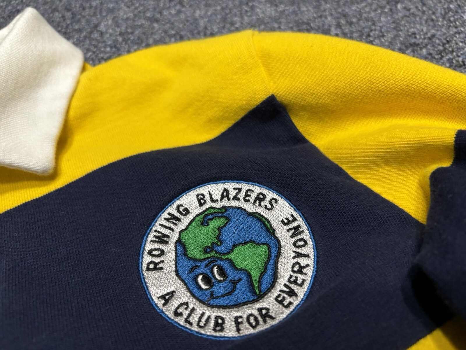 FILA Blazer da canottaggio Target polo rugby donna a righe con colletto manica lunga S N7