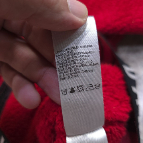 RARE Air Jordan Fleece Jacket Boys Large Red Lining Hidden Solid Logo Polyester - Picture 13 of 16