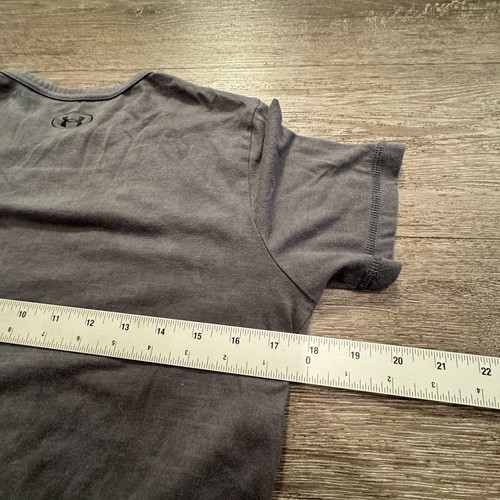 Under Armour Shirt Boys Large YLG Project Rock Short Sleeve Crew Neck Logo - Picture 9 of 10