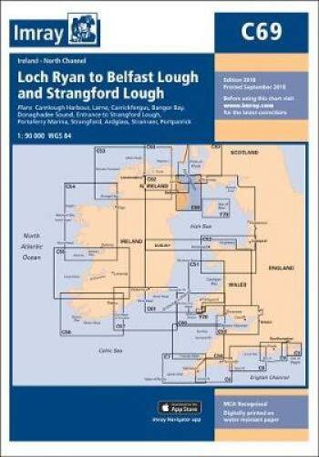 C69 Loch Ryan To Belfast Lough And Strangford Lough : Ireland Northe Channel Imray C Series - Image 3